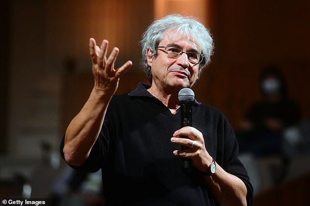 Italian physicist Carlo Rovelli presents his latest book 'Helgoland' at Aula Magna Santa Lucia of University of Bologna, Alma Mater Studiorum on October 7, 2020