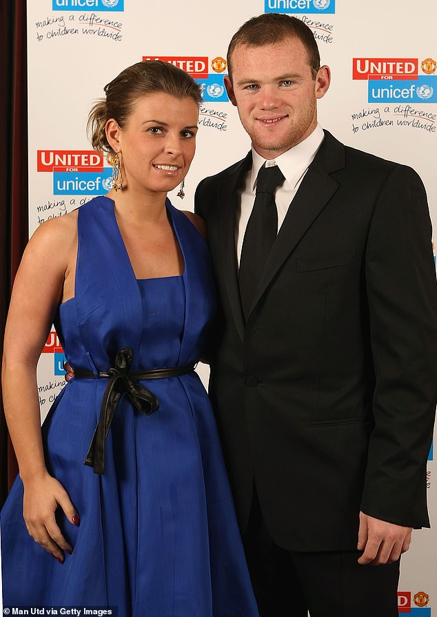 The Rooney marriage appeared to hit bump after bump when Wayne got involved in several drunken misdemeanours. Pictured: Coleen and Wayne Rooney attend the annual Manchester United Unicef charity dinner at Old Trafford in October 2007. They tied the knot in June 2008